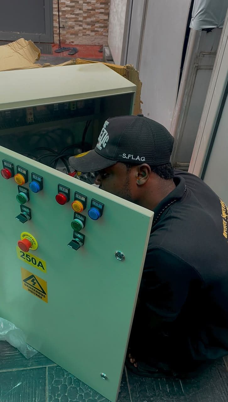 Automatic transfer switch panel