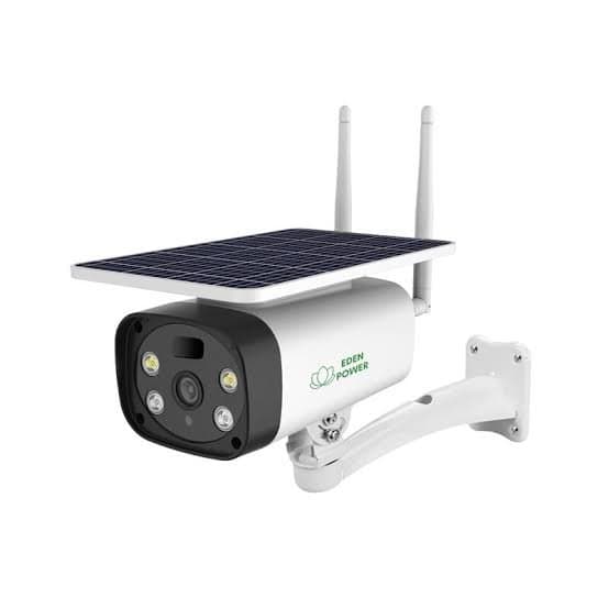Solar-powered outdoor bullet camera