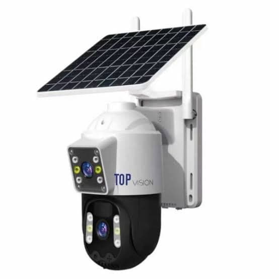 Solar-powered PTZ security camera
