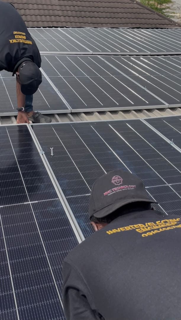 Solar panels installation