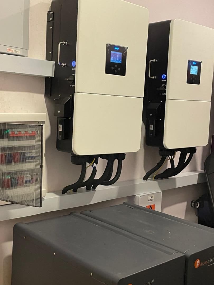 NMC Technology solar inverter and battery installation