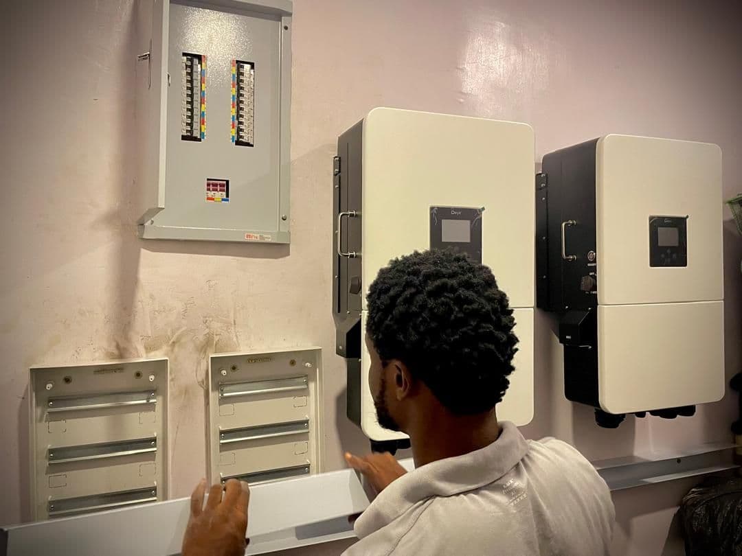 NMC Technology solar inverter and battery installation