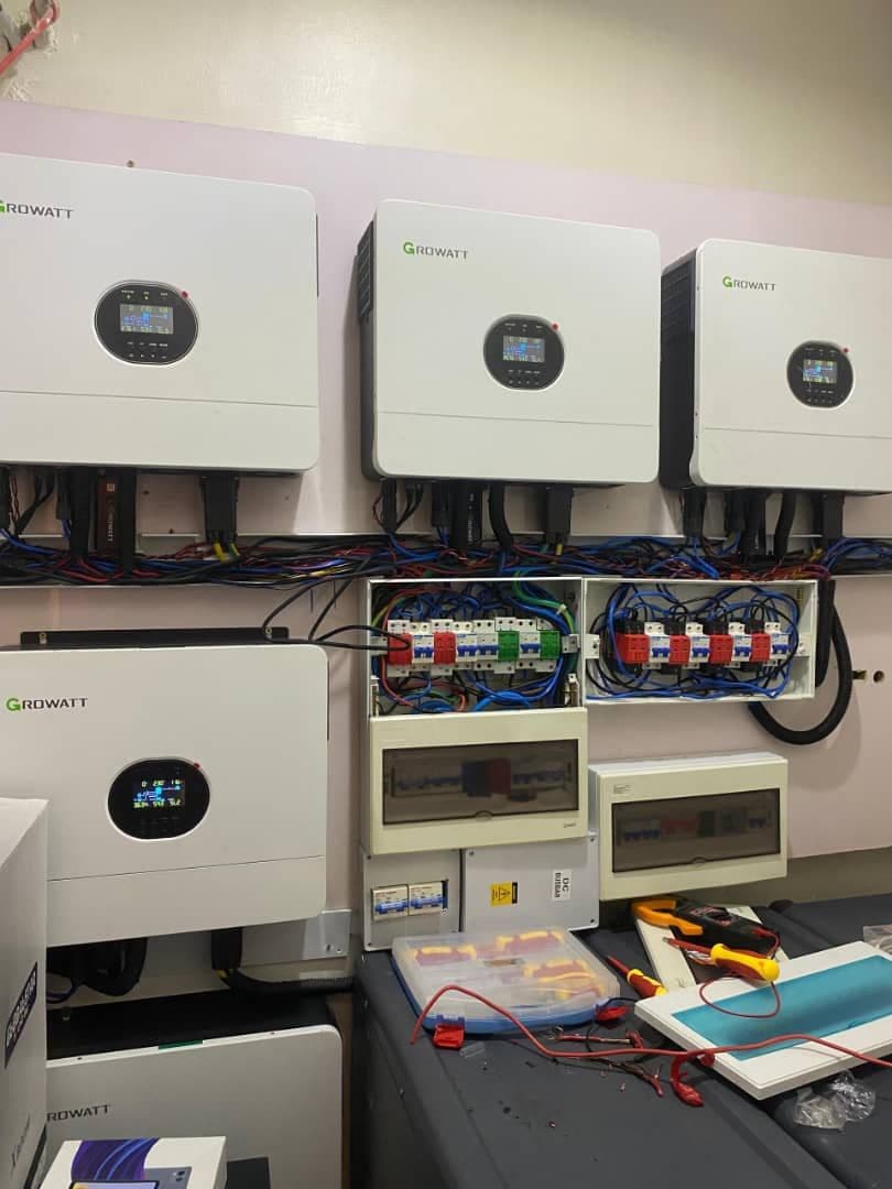 NMC Technology solar inverter and battery installation