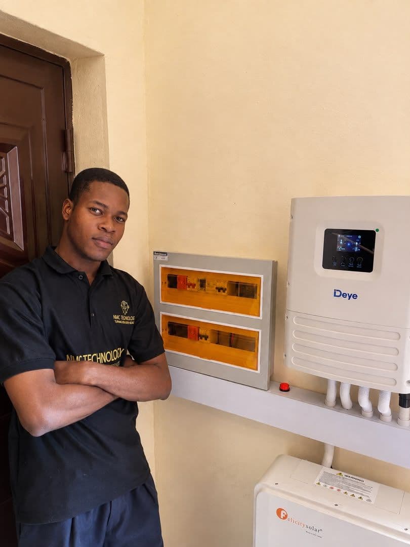NMC Technology solar inverter and battery installation